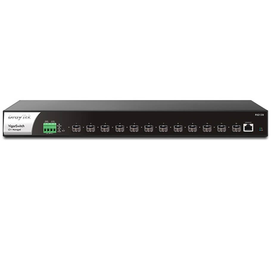 Switch 12 cổng SFP+ 10GE Draytek VigorSwitch FX2120